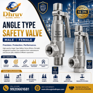 Angle Type Safety Valve Male Female
